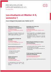 Les étudiants et l’Atelier 4-5, semestre 1 - Atelier du 4/5 - Ville en Transitions