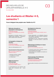 Les étudiants et l’Atelier 4-5, semestre 1 - Atelier 4/5 - Ville en Transition