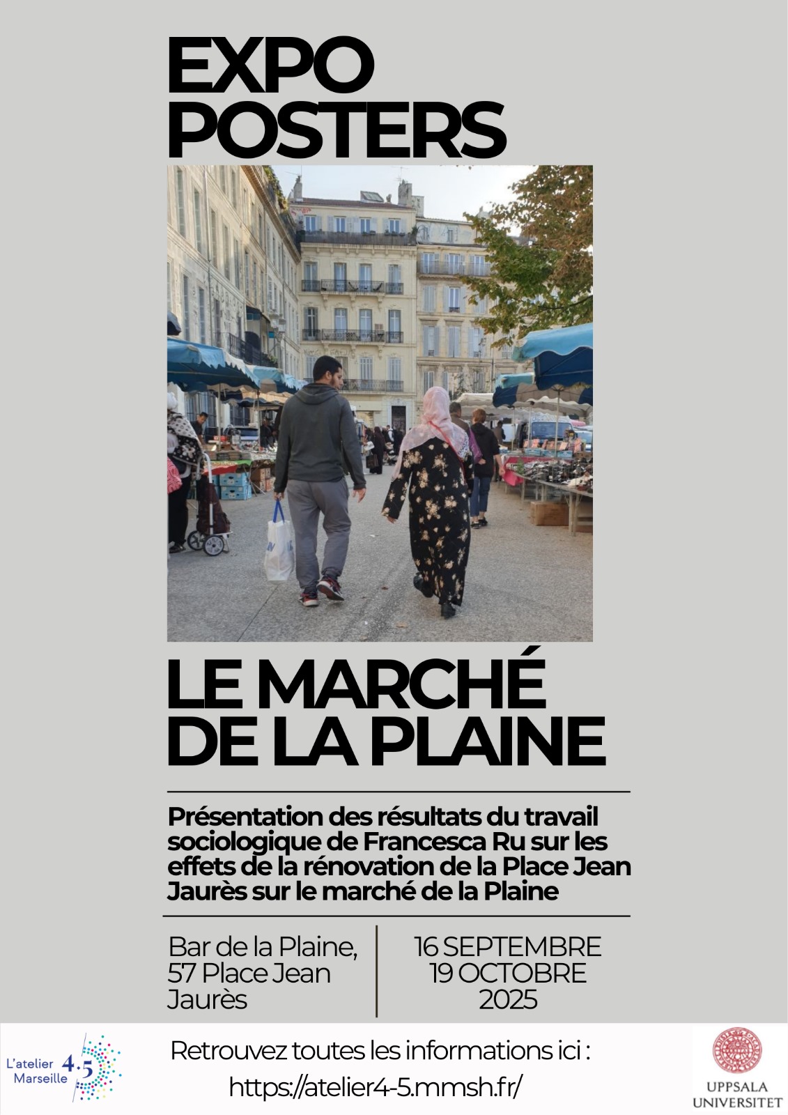 Exposition - Francesca Ru, les forains et la rénovation du marché de la Plaine - Atelier du 4/5 - Ville en Transitions